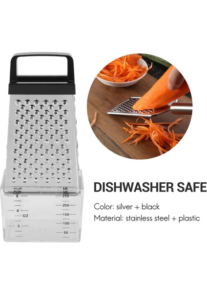 4 Taraflı Bıçaklar Peynir Sebzeleri Grater Havuç Salatalık Dilimleyici Kesici Kutusu Konteyner Mutfak Eşyaları Paslanmaz (Yurt Dışından) fırsatları