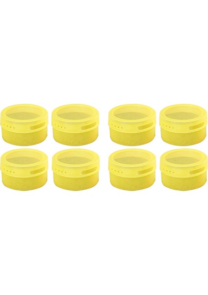 Buzdolabı Için Manyetik Mıknatıs Için Manyetik Baharat Kutuları, Kapak Şeffaf Sarı Baharat Konteyneri Saklama Kutusu (Yurt Dışından)