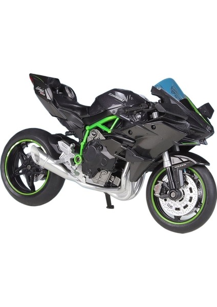 Kawasaki Ninja H2 R Ağır Motosiklet Simülasyon Alaşım Modeli Tabanı ile Bitmiş Ürün (Yurt Dışından)