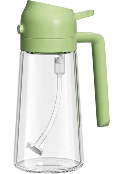 2 Arada 1 Yağ Dağıtıcı ve Yağ Püskürtücü, Mutfak Yeşili Için Yaklaşık 16 Oz Cam Yağ Sprey Dağıtıcı Şişe (Yurt Dışından)