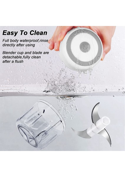 250ML Mini USB Elektrikli Et Kıyıcı Sarımsak Kıyıcı Şarj Edilebilir Kırıcı Gıda Işçisi Yeşil (Yurt Dışından) fiyatları