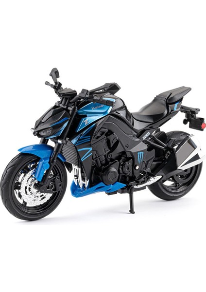1:12 Kawasaki Z1000 Alaşım Motosiklet Modeli Simülasyon Ses ve Işık Çocuk Koleksiyonu Dekoratif Süsler (Yurt Dışından)