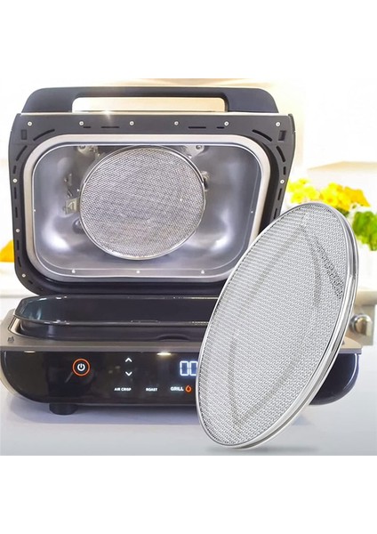 Ninja Foodi FG551 Için Paslanmaz Çelik Splatter Kalkanı, Ninja Foodi Aksesuarları Smart Xl 6&#39;sı 1 Arada Kapalı Izgara Yeniden Kullanılabilir (Yurt Dışından) indirimleri