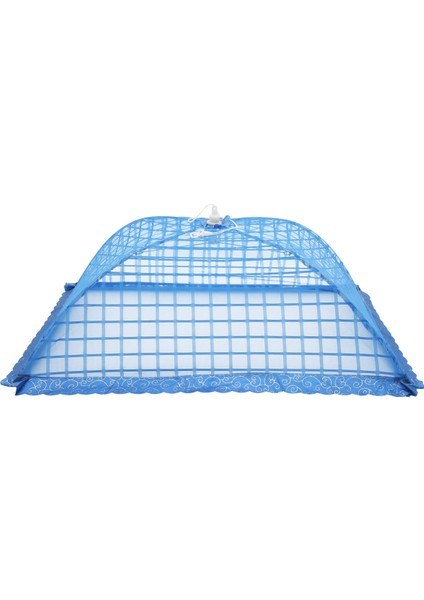 Piknik/barbekü Için 72X51CM Yeniden Kullanılabilir ve Katlanır 72X51CM - 1 Kare Örgü Şemsiye Gıda Örtüsü Net Çadır Seti - Sinekler, Böcekler, Sivrisinek- (Mavi) (Yurt Dışından) modelleri