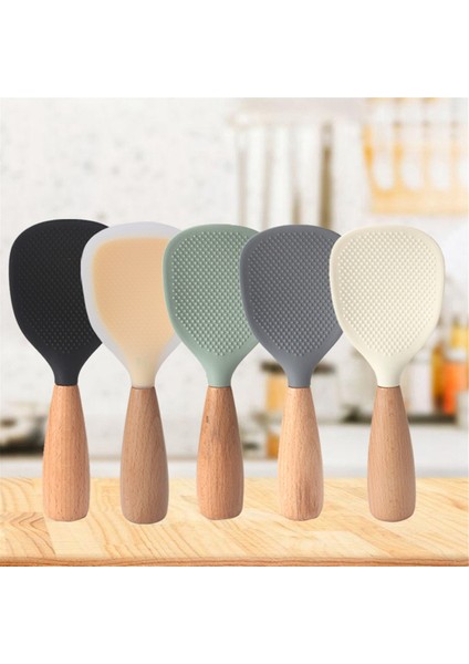 Gri Silikon Pirinç Kürek Internet Ünlü Yapışmaz Pirinç Kaşık Pirinç Ocak Özel Pirinç Kürek (Yurt Dışından) modelleri