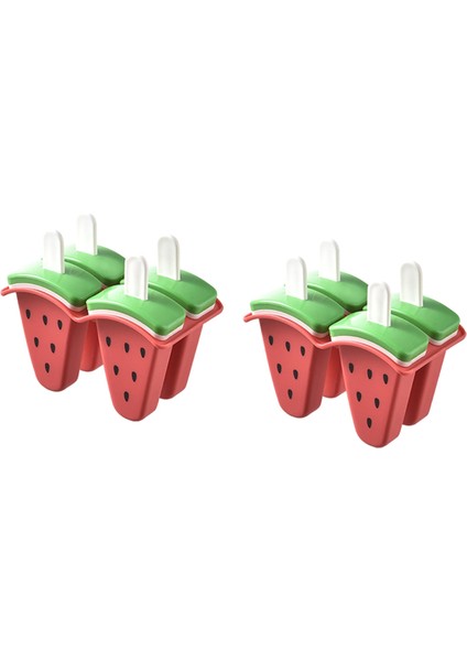 Dondurma Popsicles Kalıp Kalıplar Için Karpuz Şekilli Buz, Diy Buz Popsi Silikon Buz Kalıpları Için Ev Yapımı Popsicles Aletleri (Yurt Dışından)