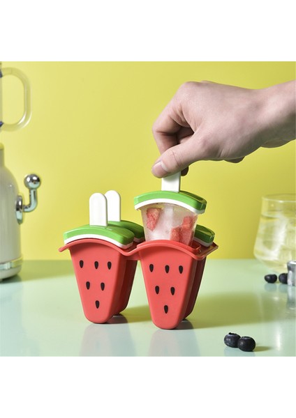 Dondurma Popsicles Kalıp Kalıplar Için Karpuz Şekilli Buz, Diy Buz Popsi Silikon Buz Kalıpları Için Ev Yapımı Popsicles Aletleri (Yurt Dışından) modelleri
