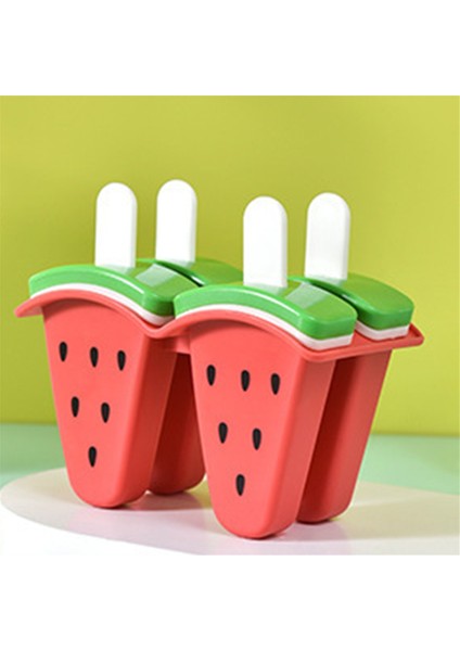 Dondurma Popsicles Kalıp Kalıplar Için Karpuz Şekilli Buz, Diy Buz Popsi Silikon Buz Kalıpları Için Ev Yapımı Popsicles Aletleri (Yurt Dışından) indirimleri