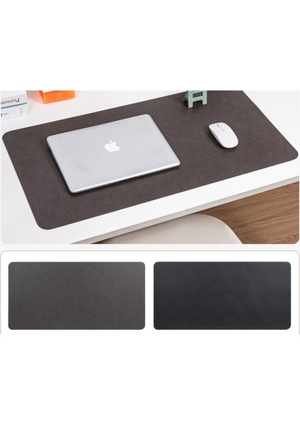 Retro Dana Derisi Masa Örtüsü Çift Taraflı Kir Tutmaz Ekstra Büyük Mouse Pad Ofis Bilgisayar Pedi Yazı Deri Altlığı Masa Örtüsü (Yurt Dışından)