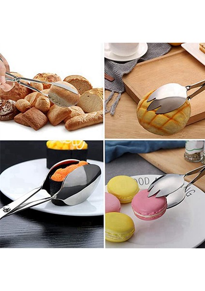 2 paket büfe maşa, paslanmaz çelik salata maşaları, ev mutfağı, kek, parti, barbekü, deniz ürünleri, kızarmış (Yurt Dışından) modelleri