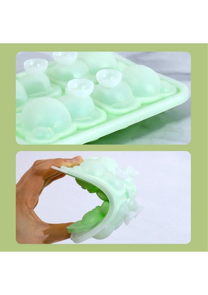 Yeni Dört Izgara Buz Tepsisi Kalıp Silikon Buz Tepsisi Ev Dondurma Popsicle Dondurur Buz Top Tepsi Sarı (Yurt Dışından) indirimleri