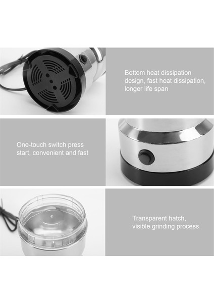 Premium Elektrikli Tahıl Değirmeni, Çok Işlevli Kahve Öğütücü, Ultra Ince Kahve Için 150W, Baharatlar, Otlar ve Daha Fazla Au Fişi (Yurt Dışından) fiyatları