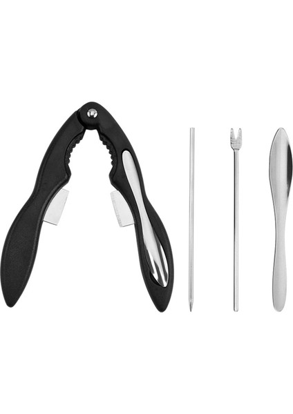 4pcs Yengeç Krakerleri ve Araçlar Taşınabilir Deniz Ürünleri Krakerleri ve Araçlar Çok Fonksiyonlu Yengeç Bacak Krakerleri Araç Kiti (Yurt Dışından)