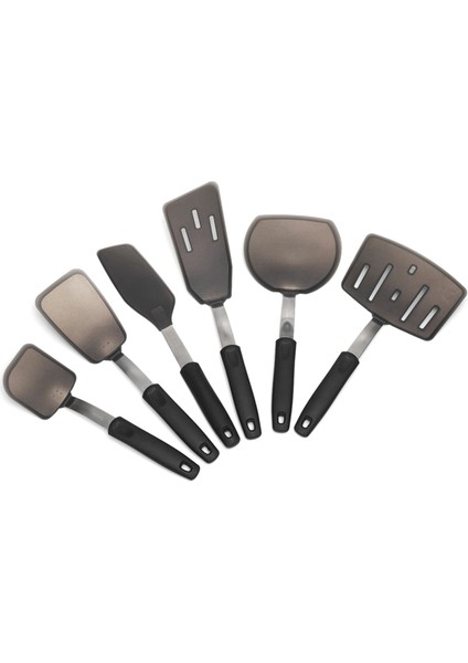 Esnek Silikon Turner Spatula, Isıya Dayanıklı Yapışmaz Mutfak Eşyaları, Yemek Pişirme ve Pişirme Için Paletler (Yurt Dışından)