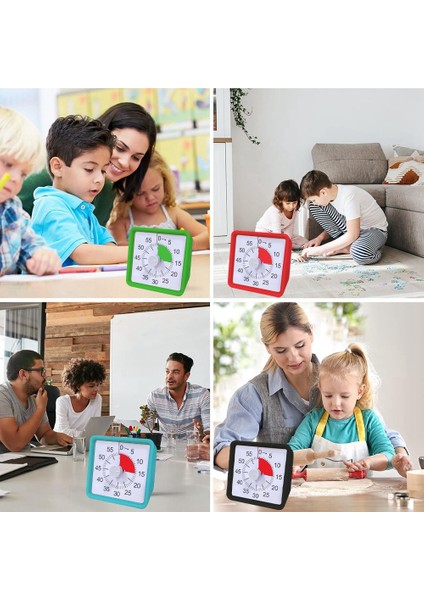 Çocuklar Için 60 Dakikalık Görsel Zamanlayıcı, Office Kitchen Için Görsel Geri Sayım Zamanlayıcısı Pomodoro Sessiz Operasyon Yeşil (Yurt Dışından) fiyatları