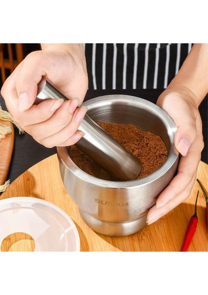 304 Paslanmaz Çelik Masher Katı Sarımsak Masher Ev Taşlama Masher Sarımsak Masher Sarımsak Harç Taşlama Kasesi A (Yurt Dışından) fırsatları