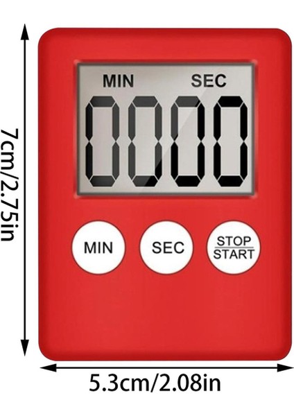 Dijital Mutfak Zamanlayıcısı, Zamanlayıcı, Yumurta Zamanlayıcı, Iş Için Uygun, Spor Zamanlayıcısı, Oyun, Yemek Zamanlayıcısı, 2 Paket Kırmızı (Yurt Dışından) indirimleri