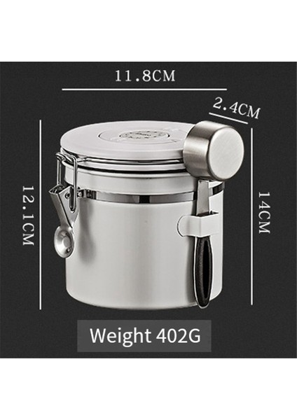 Kahve Çekirdek Hava Geçirmez Mutfak Gıda Depolama Organizatör Konteyner Kutusu Gıda Sınıfı Ambalaj Depolama Taze Solunum Kutuları, B (Yurt Dışından)