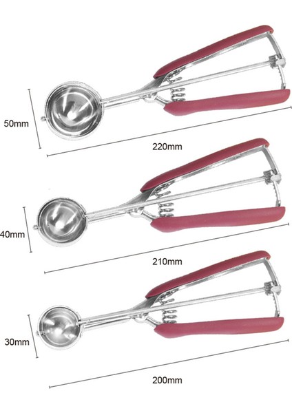 Pişirme Seti Için Kurabiye Kepçesi, Dondurma Kepçesi Paslanmaz Çelik, Kurabiye Hamuru Kepçe, Cupcake Kepçe, Köfte Kepçe (Yurt Dışından) indirimleri