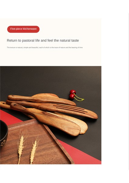 El Yapımı Premium Ahşap Gizli Set Spurtles Mutfak Aletleri Ahşap, Isıya Dayanıklı Çubuk Olmayan Iskoç Spurle Seti (Yurt Dışından) fırsatları