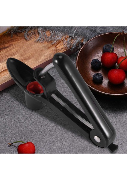 Kiraz Pitter Aleti, Taze Kiraz Yemekleri ve Kokteyl Yapmak Için Alan Tasarrufu Sağlayan Kilit Tasarımı ile Meyve Çukuru Çekirdek Sökücü (Yurt Dışından) modelleri