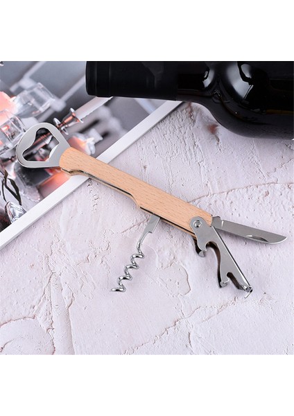 Paslanmaz Çelik Şarap Şişesi Açıcı, Bira Şişesi Açıcı, Şarap Bıçağı, Içecek Şişesi Açıcı Kayın (Yurt Dışından) fiyatları