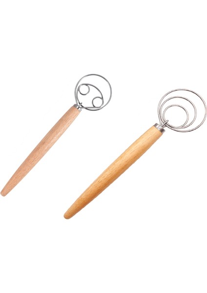 Hamur Çırpma Paslanmaz Çelik Hamur Çırpma Hollanda Tarzı Ekmek Hamur El Karıştırıcı Ahşap Sap Mutfak Pişirme Aletleri (Yurt Dışından)