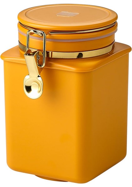 Kahve Çekirdeği Hava Geçirmez Olabilir Espresso Kahve Banyo Kepçe Kahve Tozu Sızdırmazlık Kavanozu Kahve Çekirdeği Depolama Tankı Gıda Konteyneri B (Yurt Dışından)