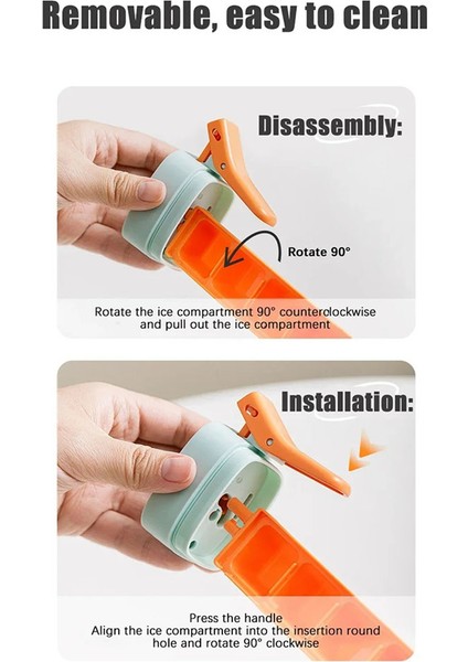 2pcs Tek Elle Presleme Buz Kafesi Serbest Bırakılması Kolay Donma 6 Bölme Buz Küfü Ev Yapımı Küçük Buz Kalıpları, A (Yurt Dışından) fırsatları