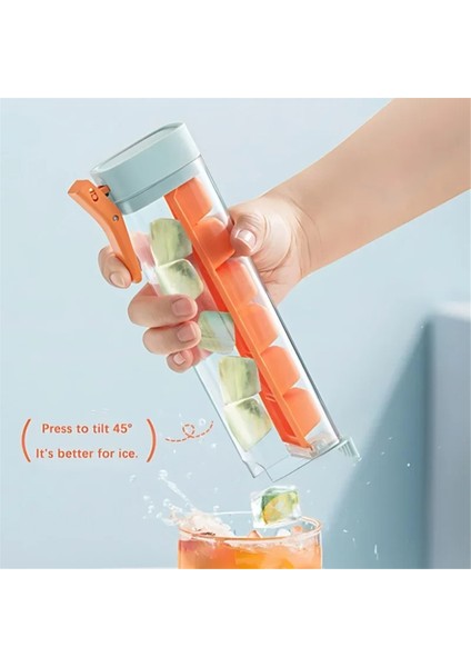 2pcs Tek Elle Presleme Buz Kafesi Serbest Bırakılması Kolay Donma 6 Bölme Buz Küfü Ev Yapımı Küçük Buz Kalıpları, A (Yurt Dışından) indirimleri