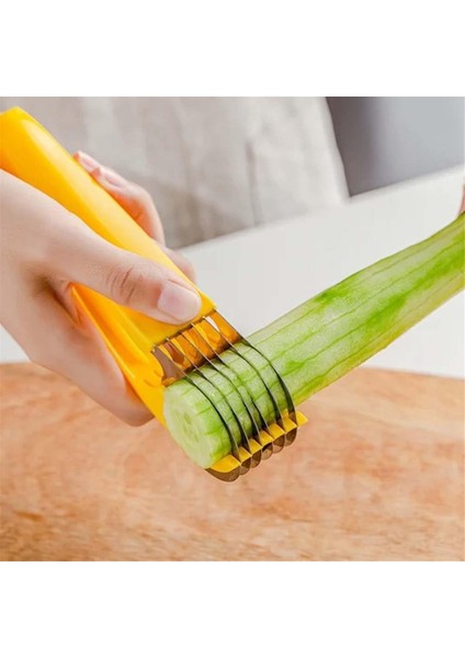 3pcs Gıda Manuel Dilimleyici Paslanmaz Çelik Gıda Dilimleyici Muz Çilek Salatalık Havuç Yumurta Dilimleyici Sebze Meyve Dilimleyici (Yurt Dışından) indirimleri
