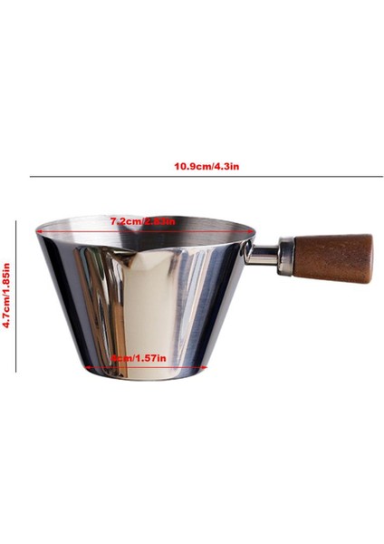 90ML Paslanmaz Çelik Ölçüm Fincan Espresso Bardaklar Küçük Kahve Sütü Sürahi Sürahi Espresso Atış Fincanı Mutfak Beyaz (Yurt Dışından) fiyatları
