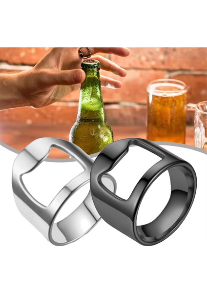 32PCS Barmen Yüzüğü Barmen Yüzük Şişesi Açıcı Paslanmaz Çelik Halka Şişe Açıcı Açıcı Barmenler Için Açıcı, Bir (Yurt Dışından) fiyatları