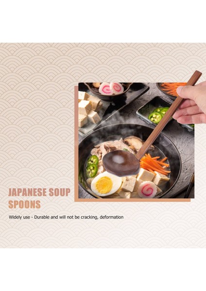 Japon 8.5 Inç Ramen El Işi Ahşap Çorba Kaşığı Ahşap Mutfak Eşyaları Mutfak, Ahşap Sıcak Tencere Kaşık 10 Adet (Yurt Dışından) fiyatları
