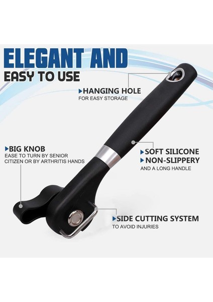 Manuel Kesim Açıcı Açıcı, El Tipi Düz Kenar Açıcı, Gıda Sınıfı Kesme Açıcı, Mutfak ve Restoran Siyah (Yurt Dışından) modelleri