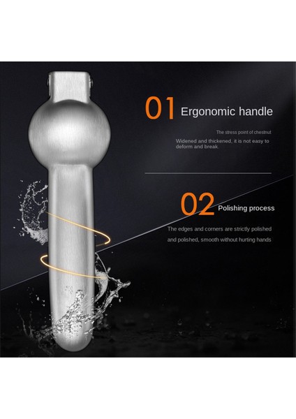 Paslanmaz Çelik Kestane Kelepçesi Kestane Açıcı Çok Fonksiyonlu Bombardıman ve Soyma Ceviz Kelepçe Somun Kestane Aracı (Yurt Dışından) fiyatları