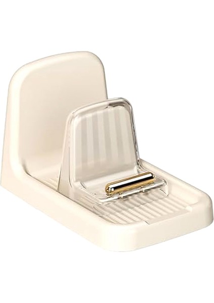 Tezgah Pot Kapağı Tutucu Ağır Hareketli Organizatör Raf Plastik Kaşık Stand Mutfak Çatal Spatula Tavası Kapak Raf Beyaz (Yurt Dışından)