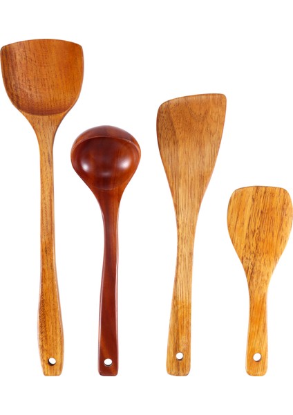 4pcs Ahşap Kürek Kaşık Non Sopa Ahşap Uzun Pirinç Spatula Mutfak Pişirme Emir El Ele Kızartma Araçları Setleri (Yurt Dışından) modelleri