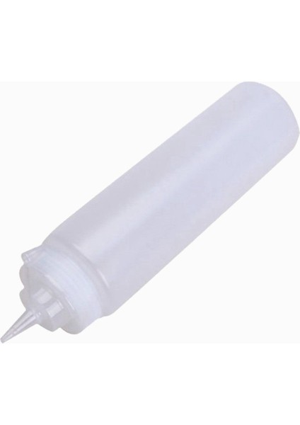 250ML Beyaz Şeffaf Plastik Sos Sıkıştırma Şişesi Dispenser Kapak (Yurt Dışından)
