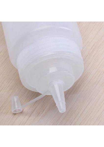 250ML Beyaz Şeffaf Plastik Sos Sıkıştırma Şişesi Dispenser Kapak (Yurt Dışından) modelleri