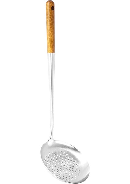 Skimmer Ladle, Wok Için 17 Inç Spatula, Paslanmaz Çelik Kevgir (Yurt Dışından)