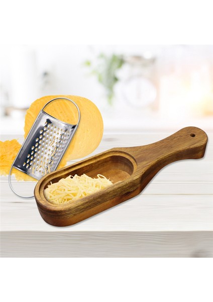 Koyulu Ahşap Peynir Rahibi, Peynir Limon Çikolatası Için Depolama Alanı ile Rustik Kahverengi Peynir Parçalayıcı (Yurt Dışından) indirimleri