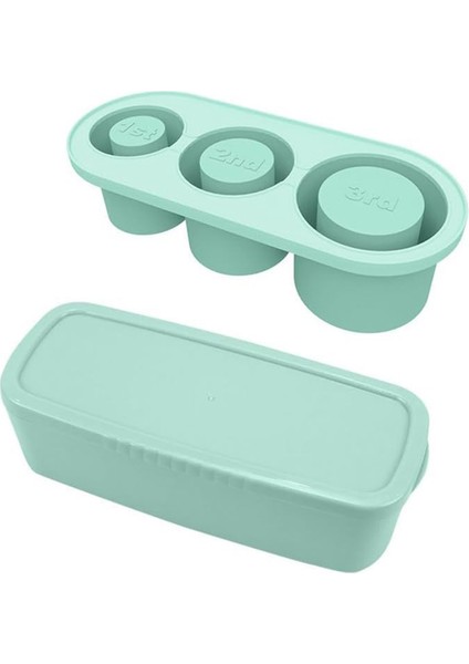 20-40 Oz Tumbler Için Kapaklı Silikon Buz Karesi Tepsisi, Kupa Için 3 Içi Boş Silindir Buz Karesi Kalıp, Mavi (Yurt Dışından)