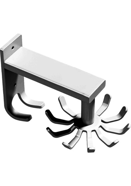 Mutfak Maddeleri Tutucu Pratik Döner Araç Kancası Tutucu Duvara Montajlı Pişirme Madde Rafı Dönebilir Ağır Hizmet Kancaları A (Yurt Dışından)