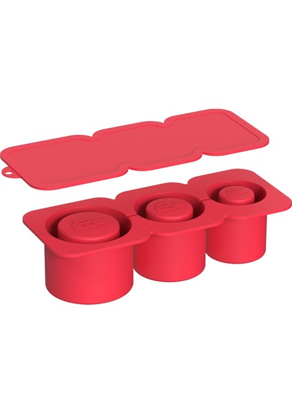 Kupa Bardak Fincanı Için Buz Küpü Tepsisi, Dondurucu Için Kapaklı Silindir Şeklindeki Silikon Buz Kalıbı, Kahverengi ve Kırmızı (Yurt Dışından) modelleri