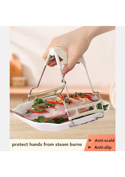 Sıcak Tabak Tutucu, Mutfak Anti-Kedi Klipsleri, Mutfak Maşaları, Sıcak Tabanca Maşalar Sıcak Tabakları Anında Yiyecekle Hareket Ettiriyor (Yurt Dışından) fırsatları