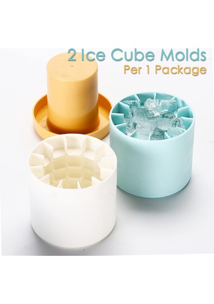 Silikon Küçük Buz Küpü Tepsileri Kapaklı, Silindirli Buz Kabukları 60 Buz Küpü Için Kalıp, Kolayca Serbest Bırakma 2 Paketi Sıkın (Yurt Dışından) fiyatları
