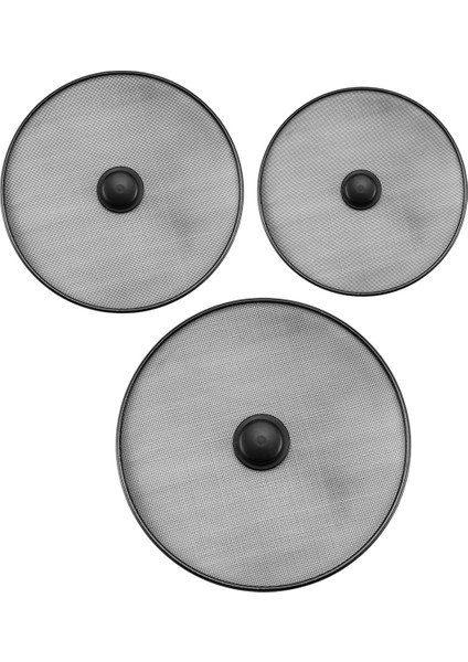 3pcs Mutfak Sıçrama Muhafızları Sıçrayan Ekranlar Tava Sıçrama Koruyucusu Gres Sıçrama Ekranı Örgü Yağ Geçirmez Kap Kapağı (Yurt Dışından)