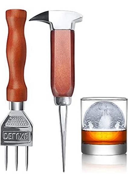 2pcs Buz Toplama Ahşap Saplı Buz Talaşları, Buz Kırıcı Buz Maşa Çubuklar Için Mükemmel, Barmen. En Iyi Oyma Aracı (Yurt Dışından) modelleri