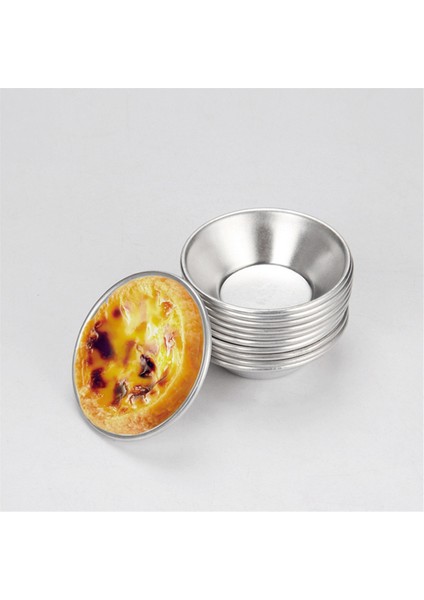 25 Paket Yumurta Tart Kalıp Yumurta Tart Kupası Yumurta Tart Base, Yuvarlak Sakat Yapılmaz (Alüminyum) (Yurt Dışından) fiyatları